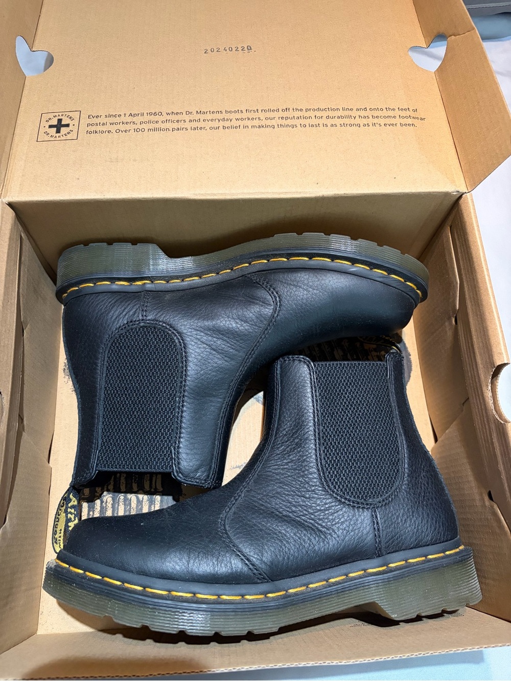 Dr. Martens Black Leather Chelsea Boots
